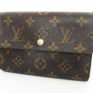 Authentische Louis Vuitton Trifold 6 Kreditkarten Monogramm LV Alexandra Brieftasche Mittlerer Größe