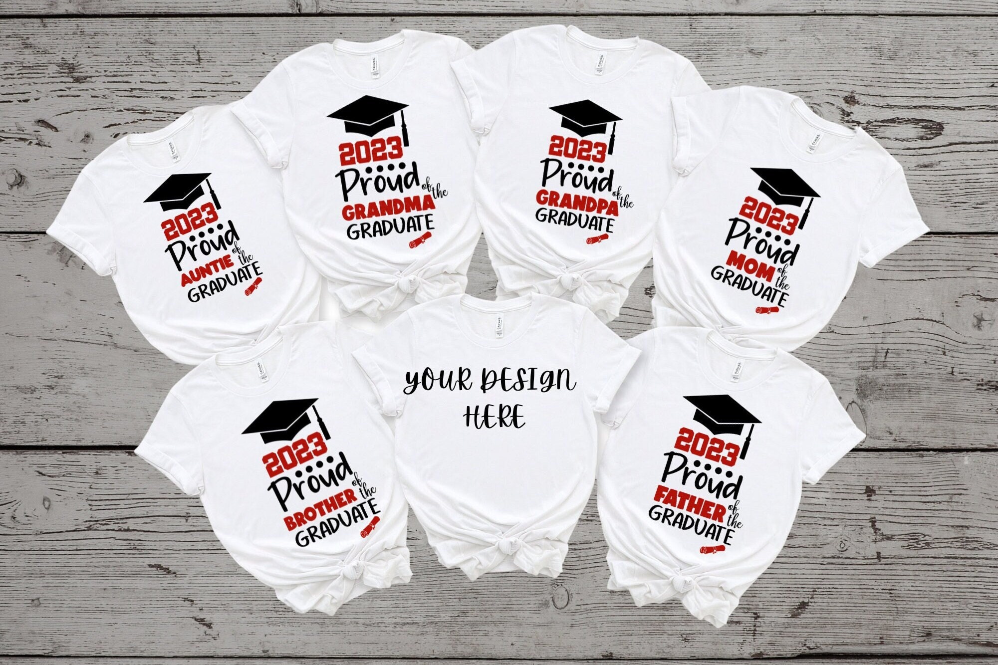 Proud Family Graduate 2023 T-shirt: Unisex Bella Canvas