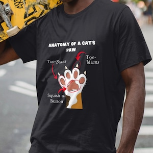Anatomie einer Katzenpfote Unisex T-Shirt
