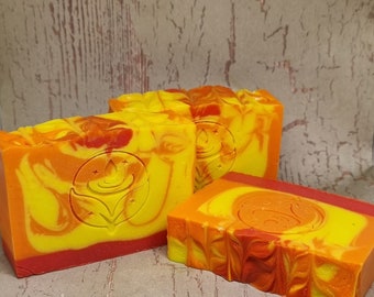 Mango sunrise soap