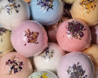 Botanical Bath Bombs, Natural Aromatherapy Scents