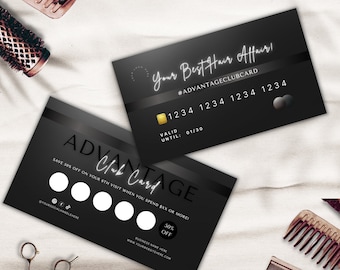 ◇LE MASQUE◇ Palette 4-stage accordion card business card l Hairstylist Business Cards - QR Code Business Card - Beauty
