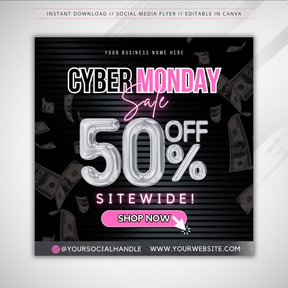 Folleto de ofertas del Cyber Monday Folleto de tienda de
