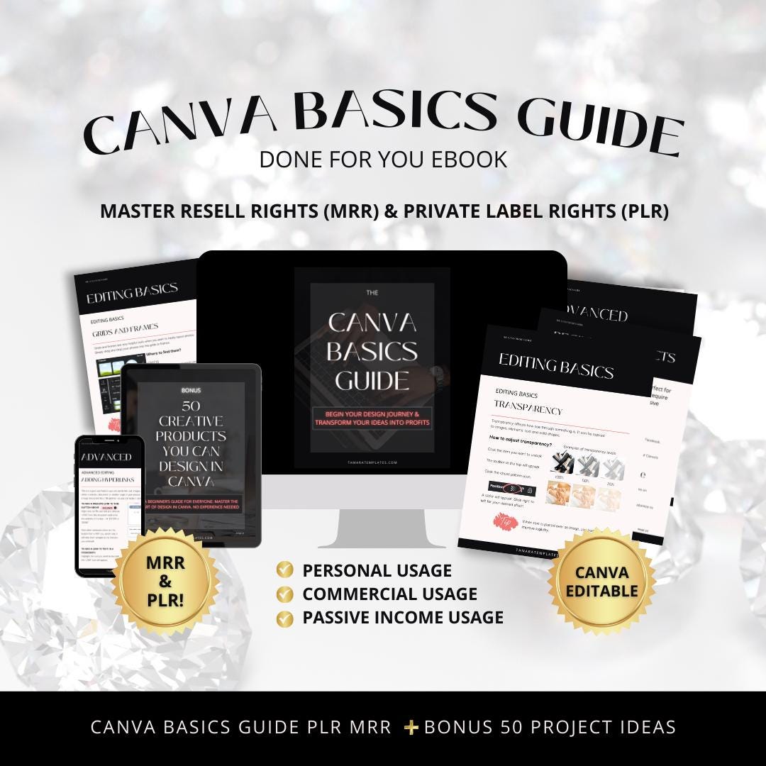 Canva Crash Course With Master Resell Rights and Private Label Rights ...
