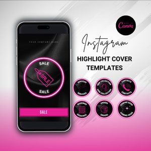 IG Highlight Covers - Hot Pink Insta Highlight Covers - Business Highlight Covers - Social Media Highlights