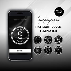 IG Highlight Covers - Black Instagram Highlight Covers - Business Highlight Covers