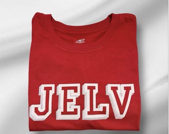 JELV, JELV Shirt, Custom Made Shirt, Favorite Team Shirt, School team, Love Favorite team tee, School logo Tee, Custom Shirt