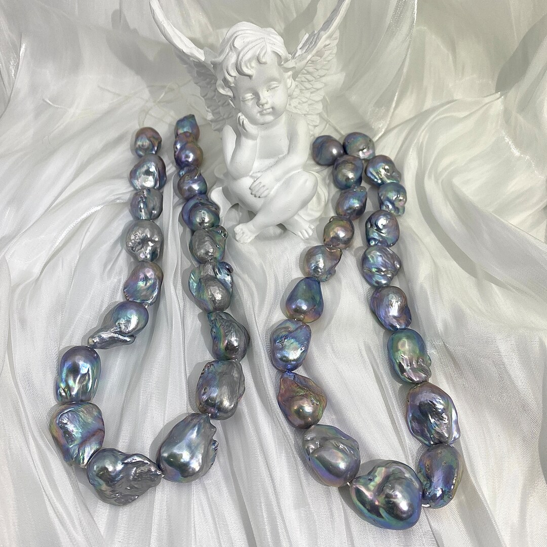 14-17 mm グレー バロック パール SKU# 129 - Etsy 日本