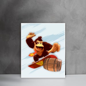 Digital Download Donkey Kong Printable Posters Set of 3 Home Game Room ...