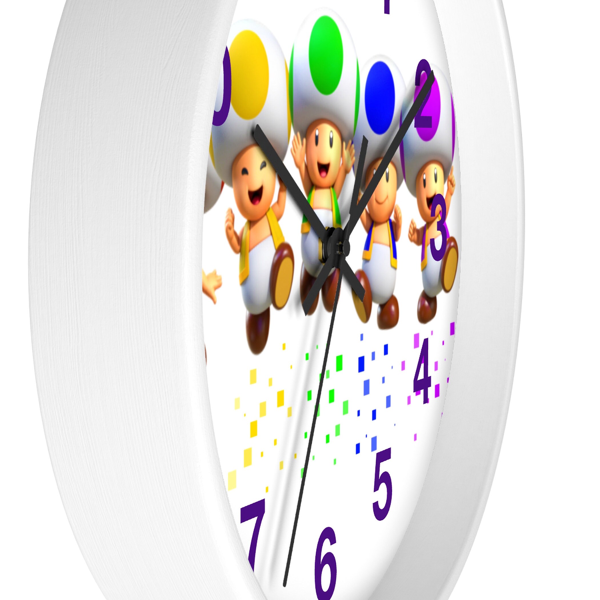 Home Decor Wall Clocks Nursery Clock Childrens Clock Mario Clock LGBTQ