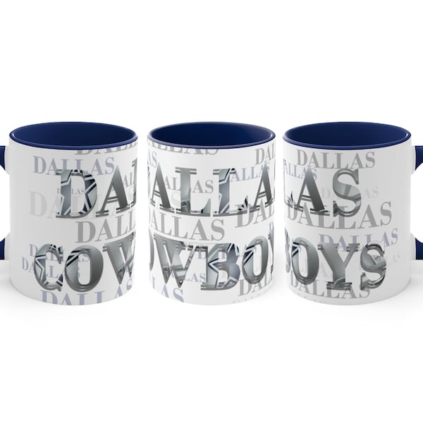 Dallas Cowboys Coffee Mug Cowboys Ceramic Mug NFL Kids Cups Adults Office Drinkware Gift for him Gift for her Office Birthday Party Gift