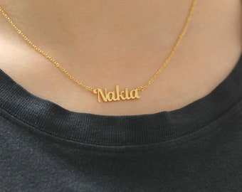 Nameplate Necklace - Etsy