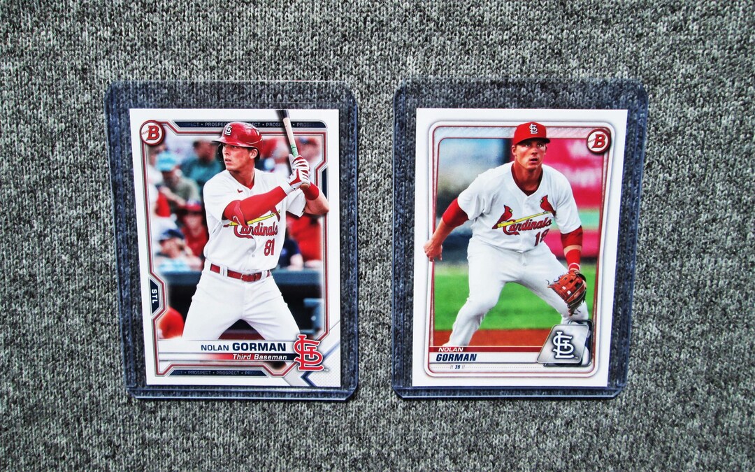Nolan Gorman St. Louis Cardinals Bowman Rookie Prospect Cards - Etsy
