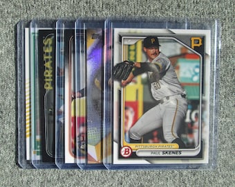 Paul Skenes Baseball Cards Topps Bowman Rookie Pittsburgh Pirates