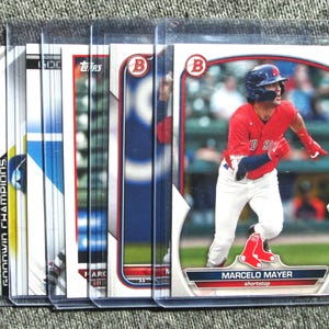 Marcelo Mayer Baseball Cards Rookie Boston Red Sox Bowman Topps