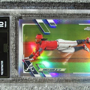 Ronald Acuna Jr. Topps Chrome Refractor Atlanta Braves GEM MINT 10