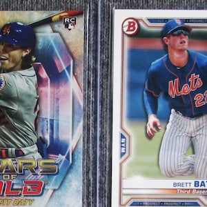 Brett Baty Baseball Cards Topps Bowman Rookie New York Mets