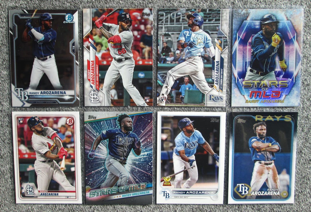 Randy Arozarena Tampa Bay Rays Cards Topps Rookie Etsy