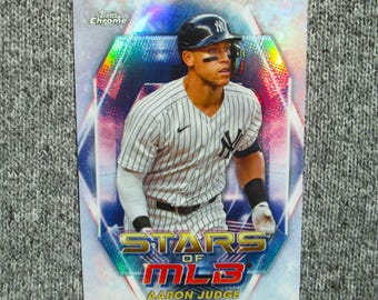Aaron Judge Baseball Card 2023 Topps Stars of MLB Chrome New York Yankees