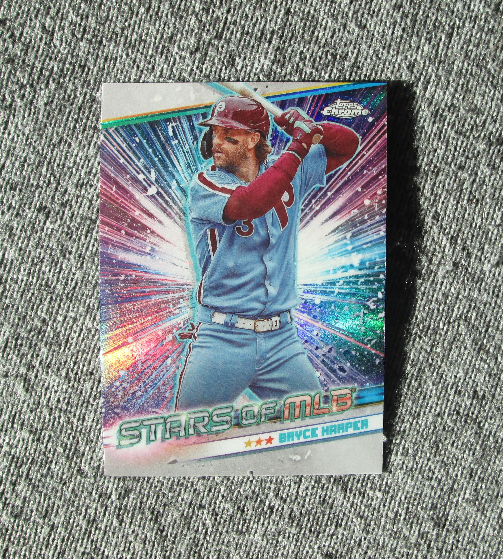 Bryce Harper Baseball Card 2024 Topps Stars of the MLB Chrome 