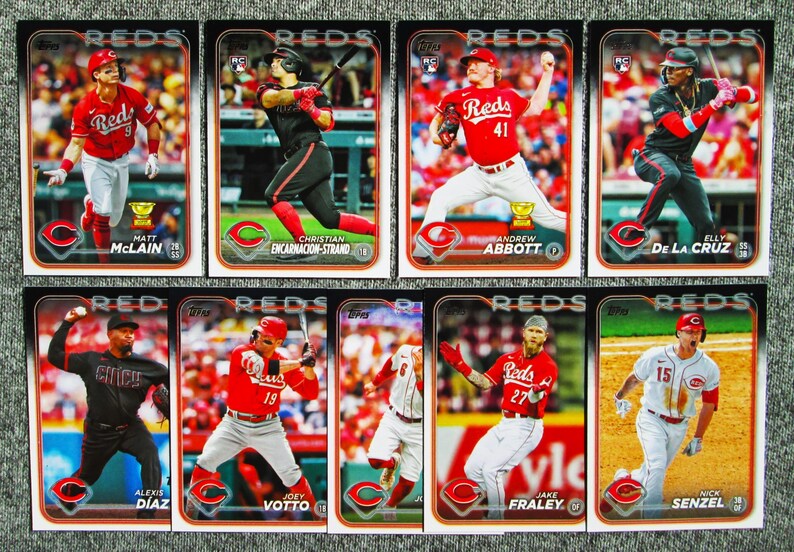 Elly De La Cruz Rookie Cards 2024 Topps Cincinnati Reds Team Set Etsy