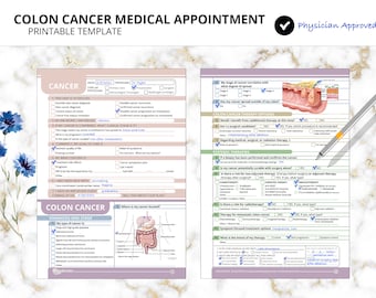 Printable Cancer Visit Notes Sheet | Medical Appointment Worksheet ...