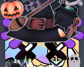 VTuber Plus Throwable Aktivposten | Halloween-Pack | Stream-Asset