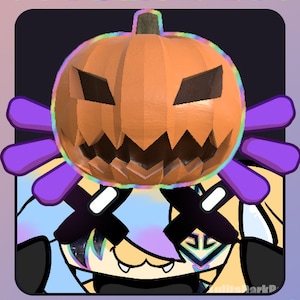 VTuber Plus Throwable Asset | Halloween Jack-o-Lantern | Stream Asset