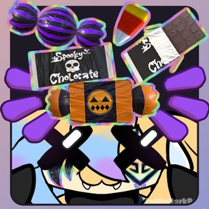 VTuber Plus Throwable Asset | Halloween Candy | Stream Asset