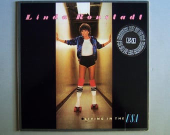 Near Mint - Linda Ronstadt - Living In The USA Vinyl LP - 1978 White Label Promo