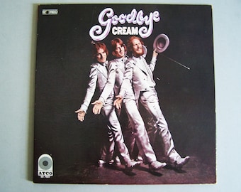 Cream - Goodbye Vinyl LP VG++ 1969 Atco SD 7001, Gatefold Jacket, Poster