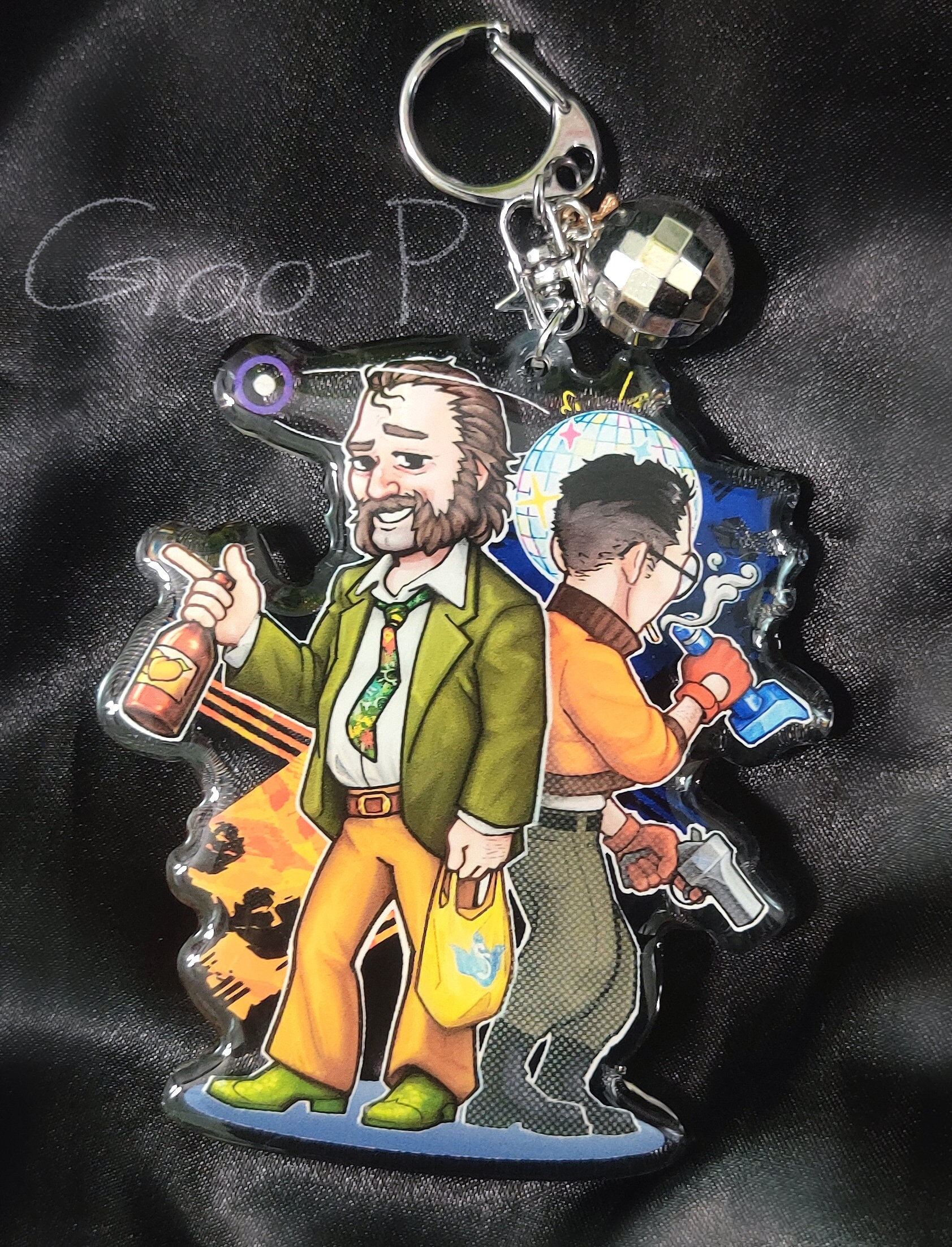 小物 karisuma Harry & Kim - Disco Elysium Inspired Acrylic Charm - 3.5
