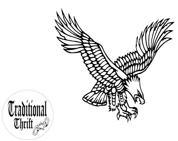 Top 186+ eagle tattoo stencil