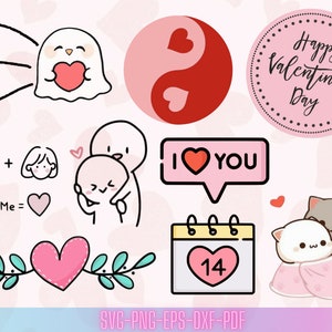 Love Svg- Valentine svg bundle-  Digital Prints - Svg File For Cricut - Cut File For Cricut-Svg Png Eps Pdf Dxf