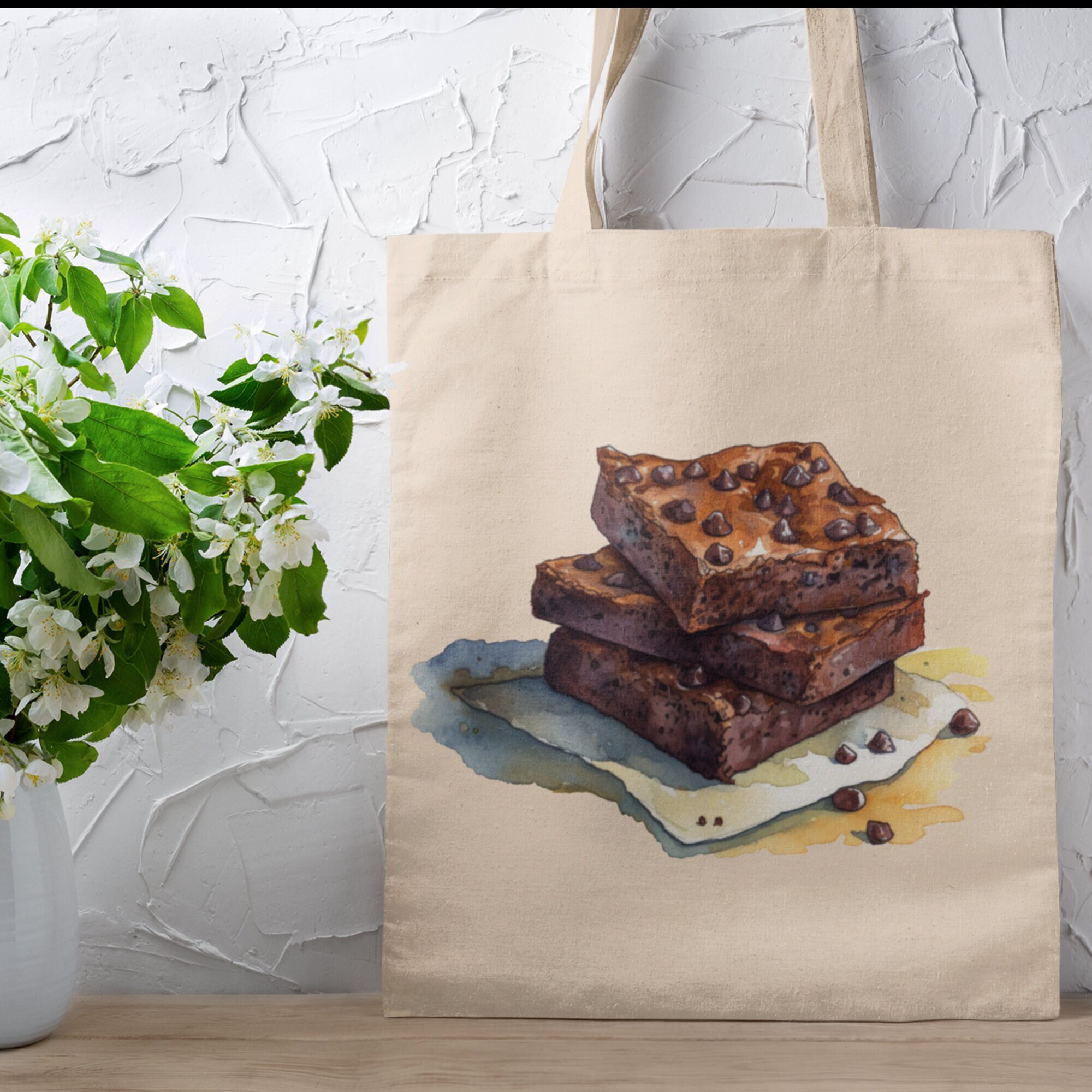 Brownie tote bag Etsy Espana