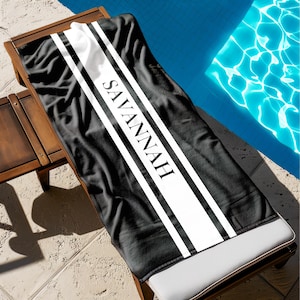 Name Beach Towel, Custom Name Beach Towel, Bride and Bridesmaid Custom Beach Towel, Personalized Beach Towel, Bachelorette Bride Towel