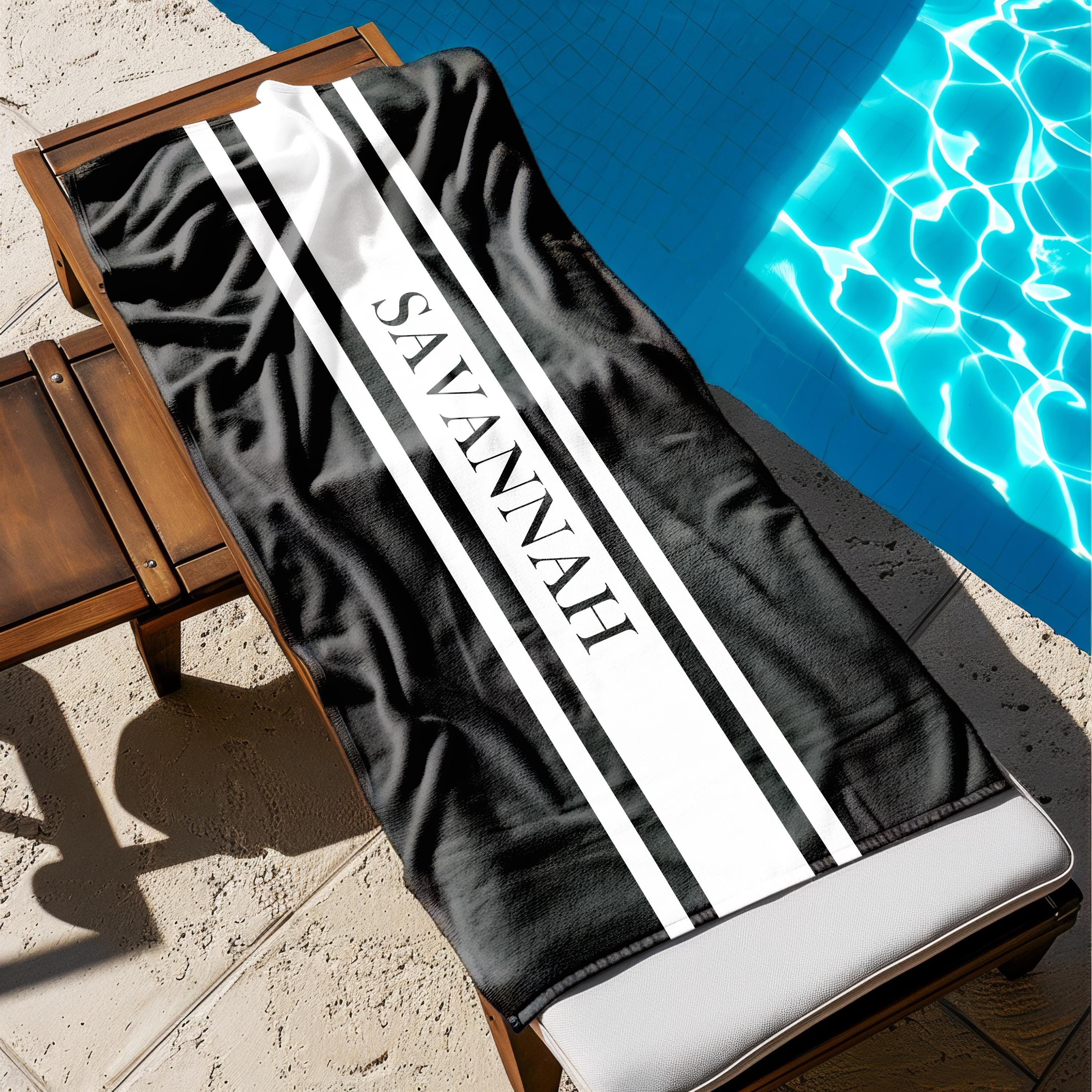 Name Beach Towel, Custom Name Beach Towel, Bride and Bridesmaid Custom Beach Towel, Personalized Beach Towel, Bachelorette Bride Towel