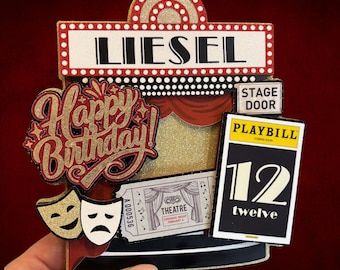Personalized Musical Theatre Birthday Cake Topper