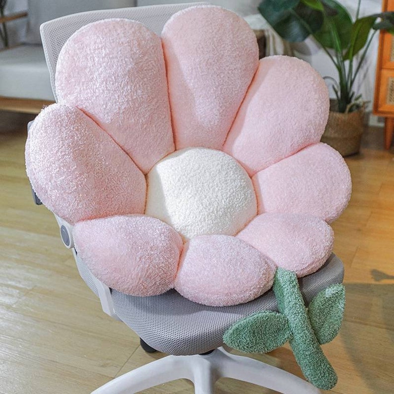 Soft Flower Seat Cushion Etsy