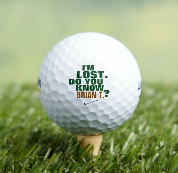 Set of 3 Customized Golf Balls Funny Personalized Golf Ball Etsy