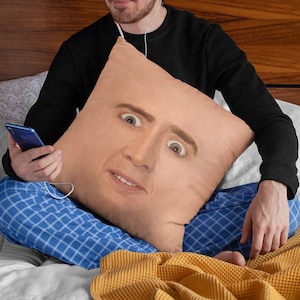 Nicolas Cage Pillow Etsy