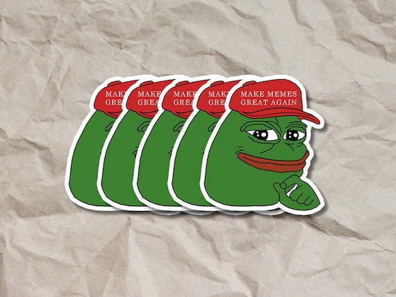 Pepe「Make Memes great again」ステッカー、Pepe Meme、ノート