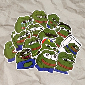 Pepe Meme Stickers - 15 pieces - Easy to remove - PVC/Vinyl