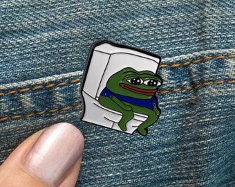 Pepe Meme Pin | PepePoopoo | Enamel Pin Badge mit Verschluss