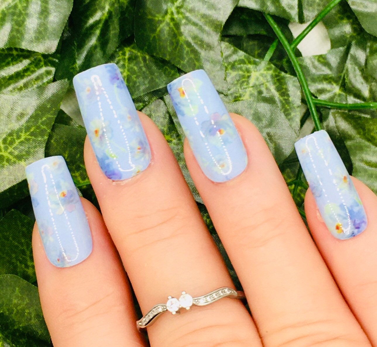 Light Blue Nail - Etsy