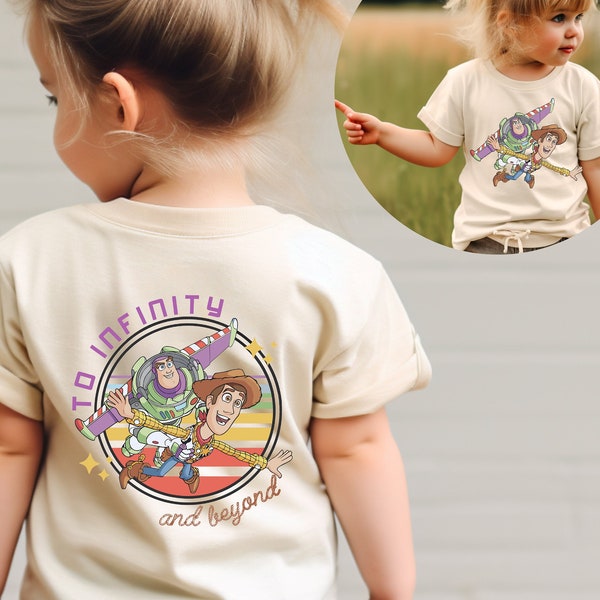 Vintage Toy Story Front and Back Two Sided Shirt, To Infinity And Beyond, Toy Story Land Shirt, Disneyland Shirt, Disney Family Shirts, gift