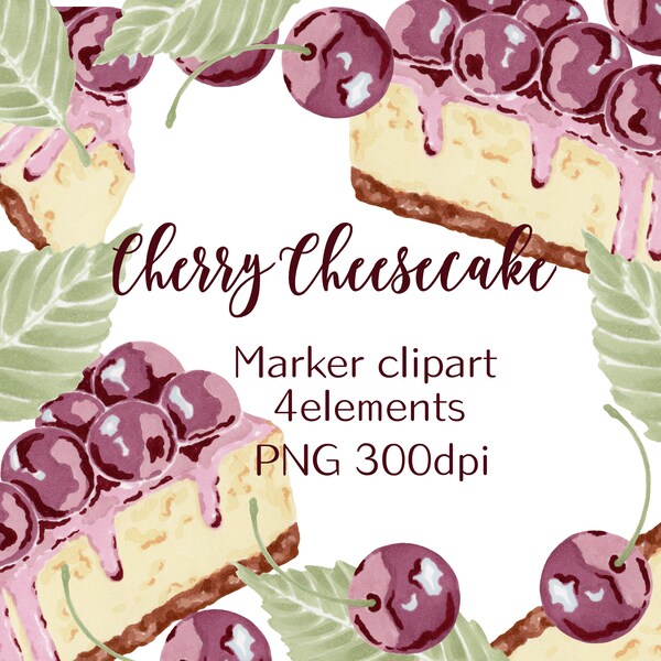 Cheesecake Clipart Etsy
