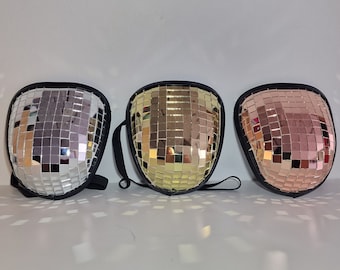 Bragueta con bola de discoteca: plata, oro u oro rosa