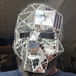 Disco Skull - Mirror Ball Mask - Silver, Gold or Rose Gold