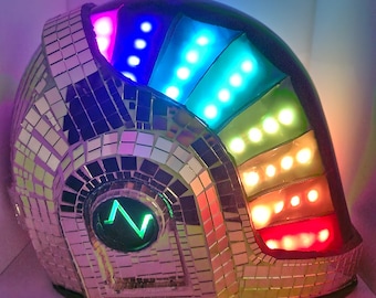 Disco Ball Robot Helmet - Guy Electric Version